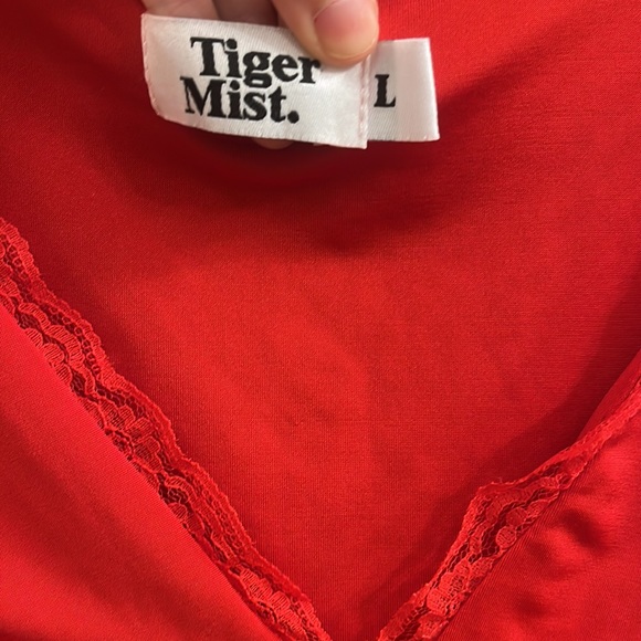 Tiger Mist Maggie Top in Red - Picture 5 of 12